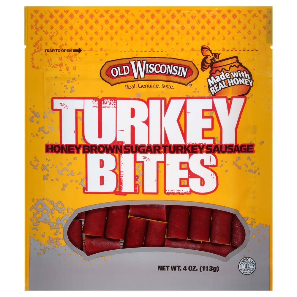 Old Wisconsin Honey Brown Sugar Turkey Sausage Bites (4 oz)