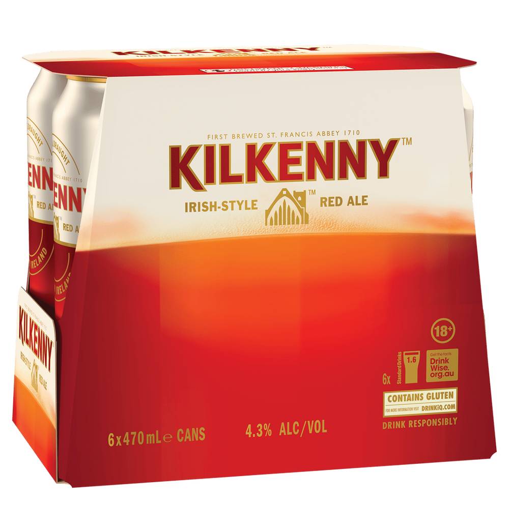 Kilkenny Draught Irish Ale Can 6X470M