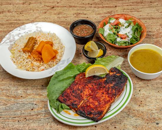 Grilled Fish with Rice