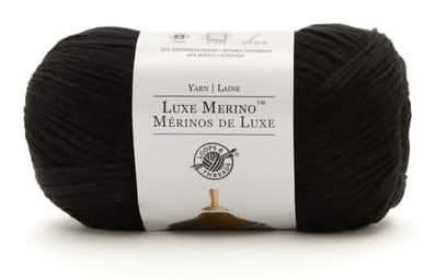 Loops & Threads Solid Yarn, Black