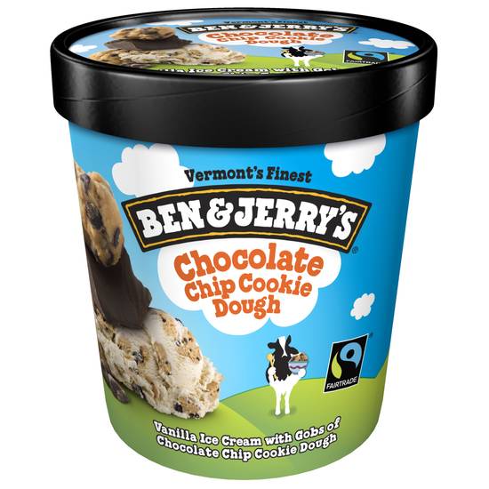 Ben & Jerry's Ice Cream Chocolate Chip Cookie Dough Non-GMO (16 oz)