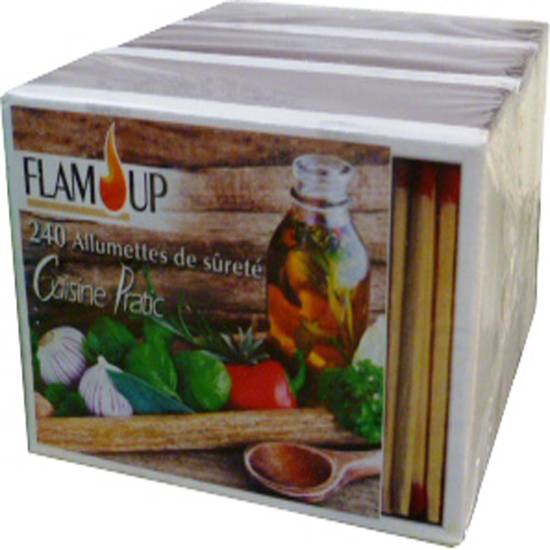 Flam'up - Allumettes cuisine pratic 5 cm (3 pièces)