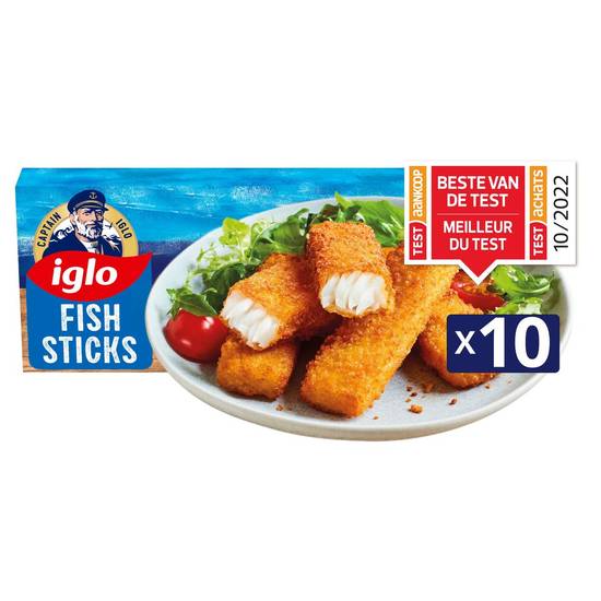 Captain Iglo Fish Sticks 10 Pièces 300g