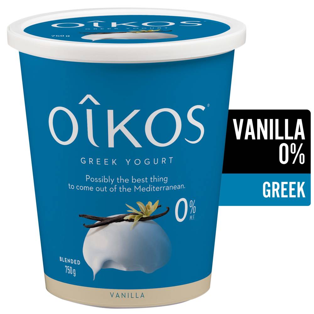 Oikos Greek Vanilla Yogurt 0% (750 g)