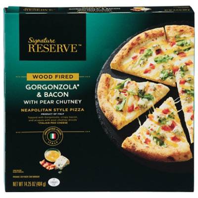 Signature Reserve Pizza Wood Fired Gorgonzola & Bacon