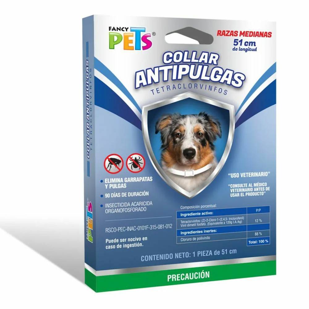 Hartz · Collar antipulgas raza mediana 20" (200 g)