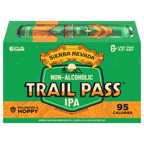 Sierra Nevada Trail Pass Non-Alcoholic Ipa Craft Beer (6 pack, 12 fl oz)