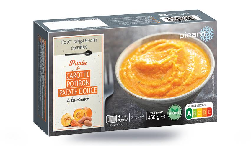 Purée de carotte, potiron, patate douce