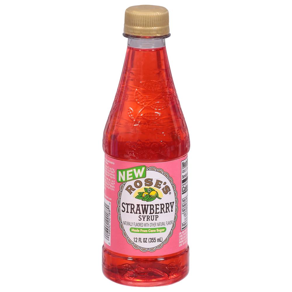 Rose's Flavored Syrup, Strawberry (12 fl oz)