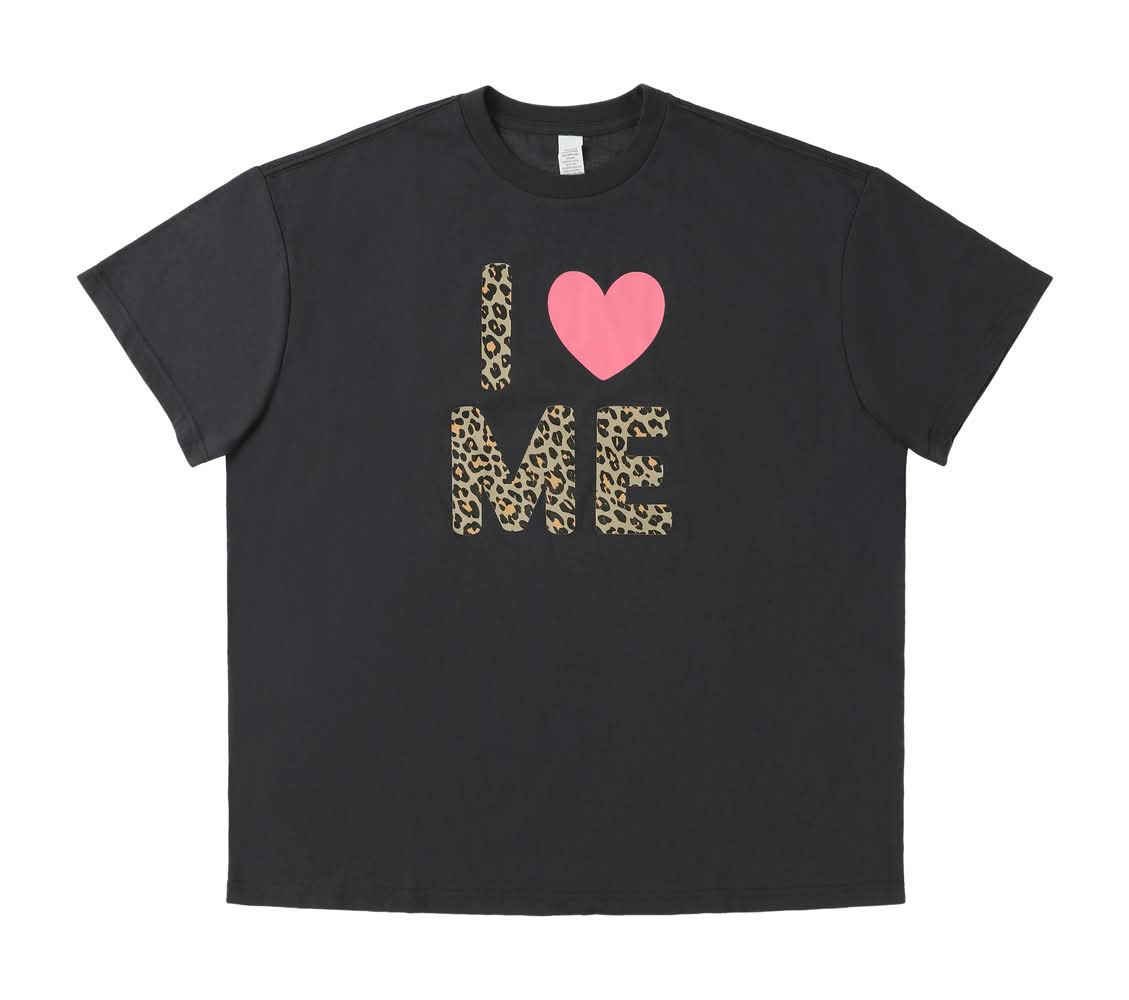 I <3 Me Graphic Tee Medium Black