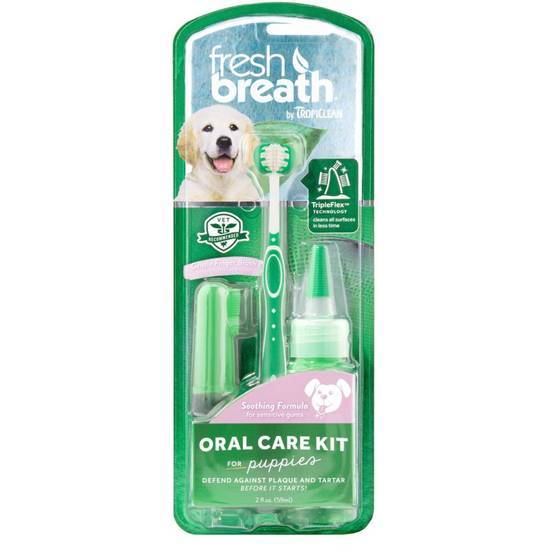 Tropiclean Fresh Breath Oral Care Kit For Puppies