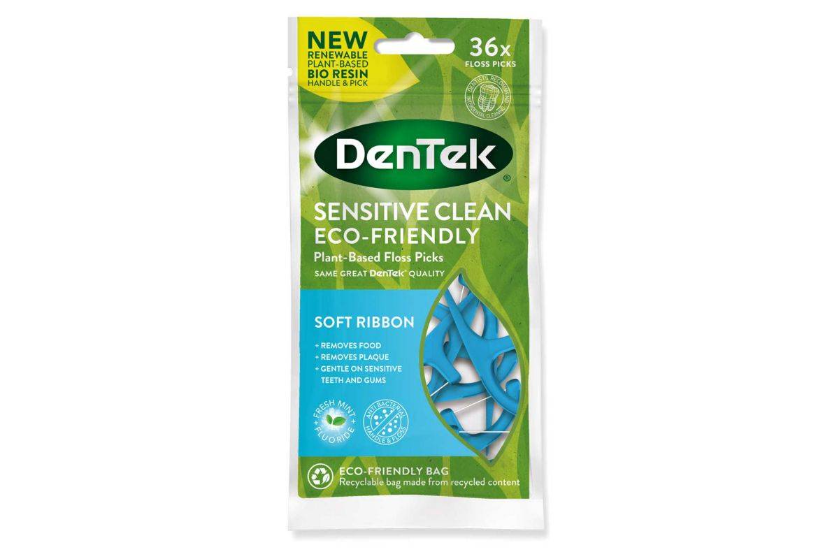 DenTek Fresh Mint, Sensitive Clean Plant Based Floss Picks (36 pack)