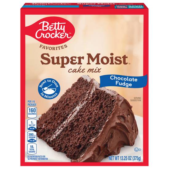 Betty Crocker Super Moist Cake Mix (chocolate fudge)