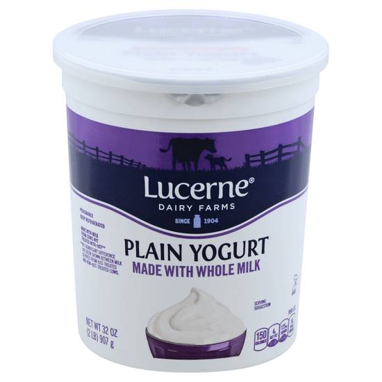 Lucerne Dairy Farms Whole Milk Plain Yogurt