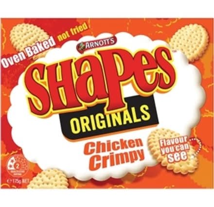 Arnott'S Shapes Chicken Crimpy 175G