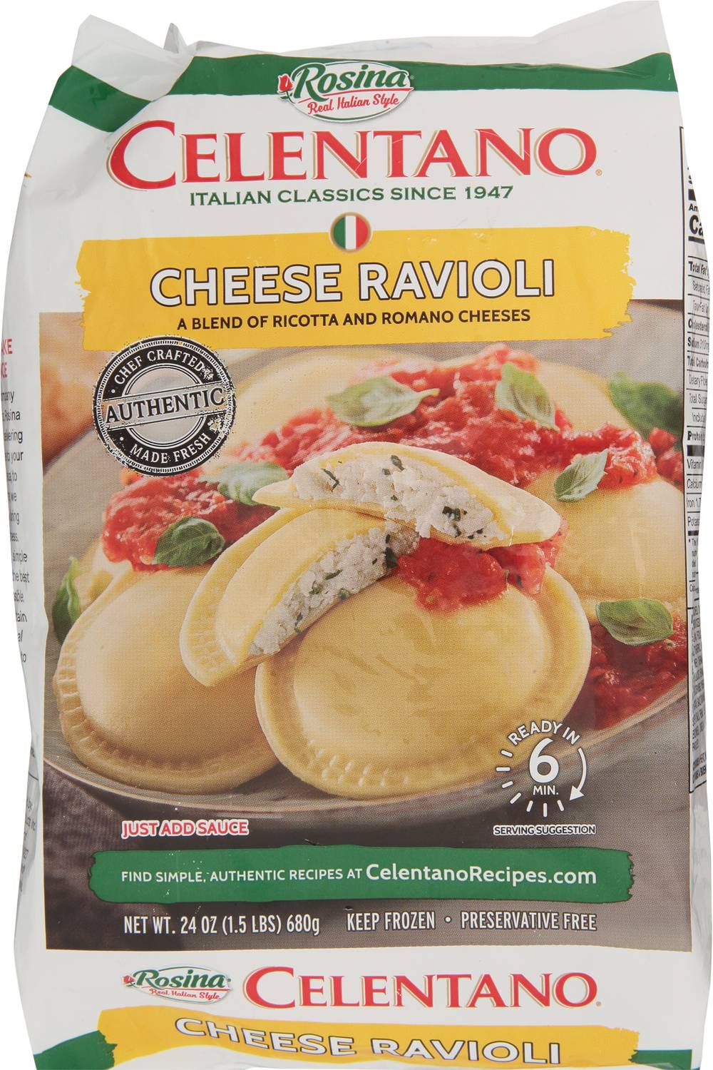 Celentano Cheese Round Ravioli (24 oz)