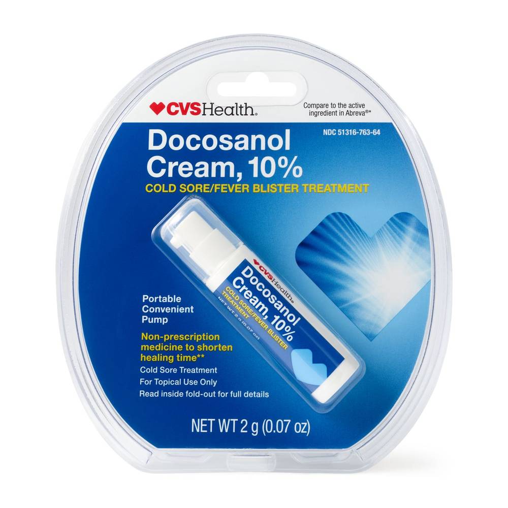 CVS Health Docosanol 10% Cream Pump (0.07 oz)