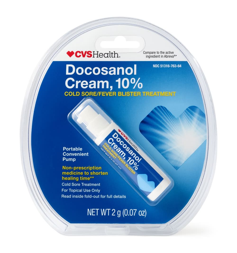 CVS Health Docosanol 10% Cream Pump (0.07 oz)