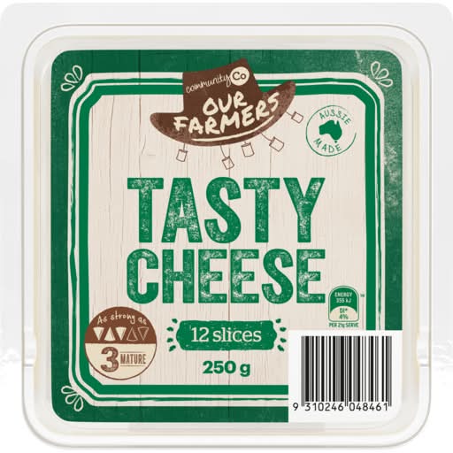 Community Co Sliced Tasty Cheese (250g)
