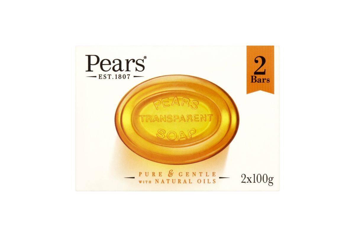 Pears Transparent Soap Pure & Gentle with Natural Oils 2x100g