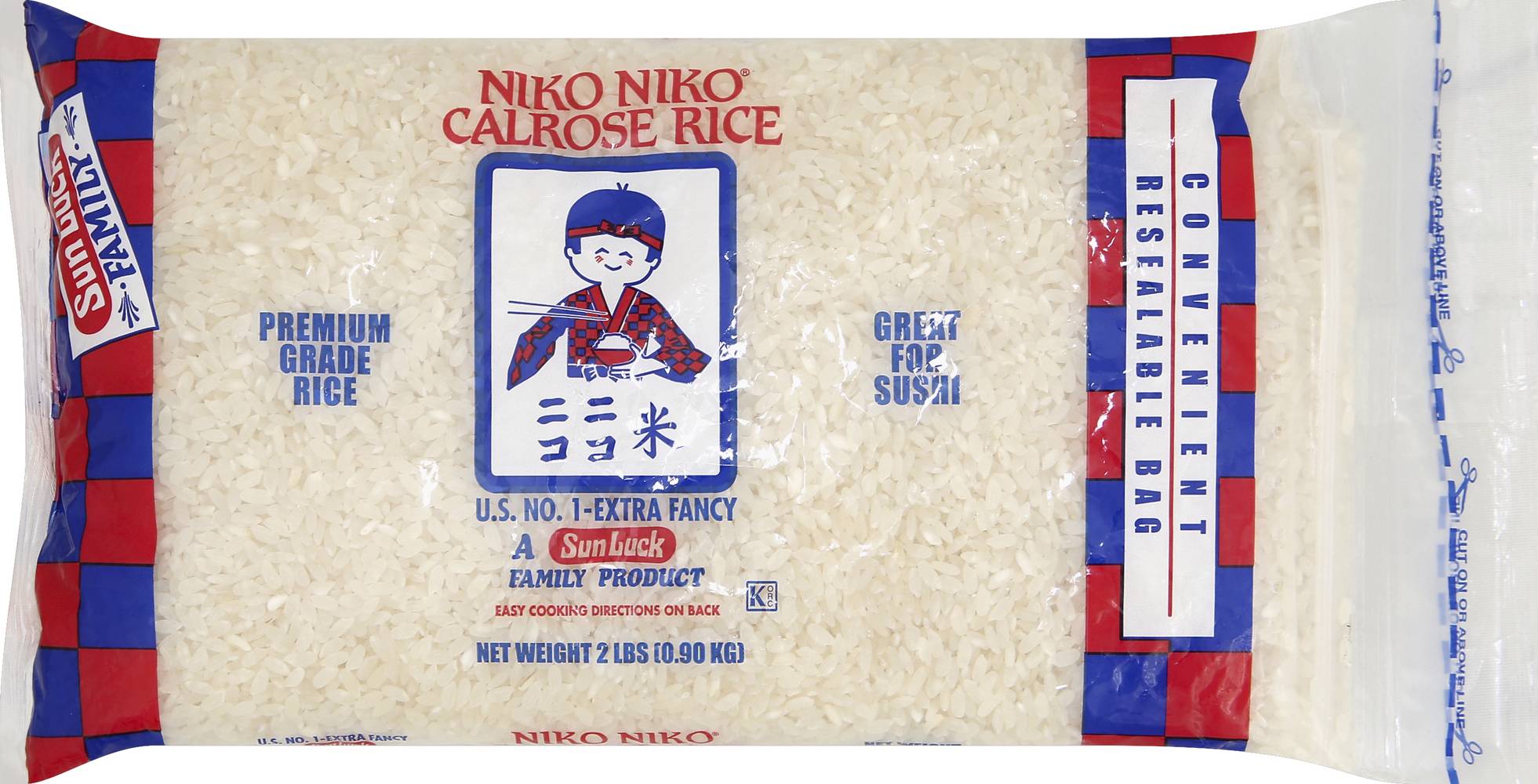 Niko Niko Calrose Grade a Rice For Sushi (2 lbs)