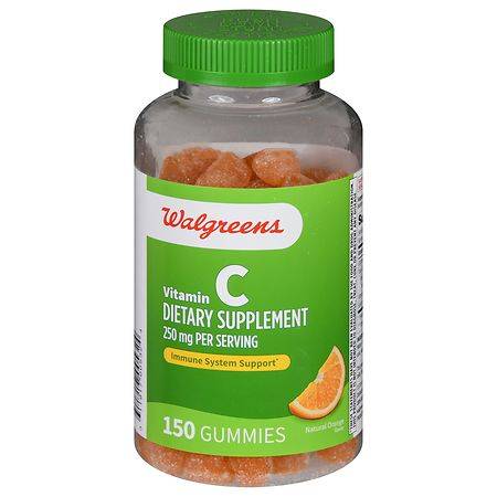 Walgreens Vitamin C 250 mg Gummies, Orange (150 ct)