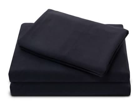 Mainstays Soft Easy Care Microfiber Sheet Set, Queen, Black (4 ct)