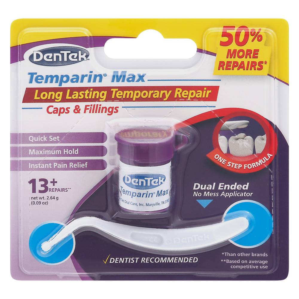 Dentek Temparin Max Caps and Fillings Repair Kit