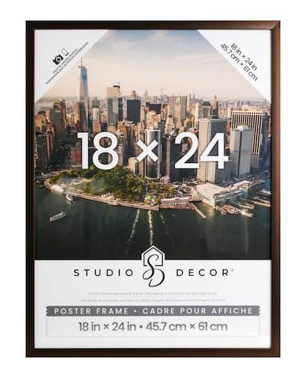 Studio Décor Poster Frame, 18 in X 24 in, Bronze