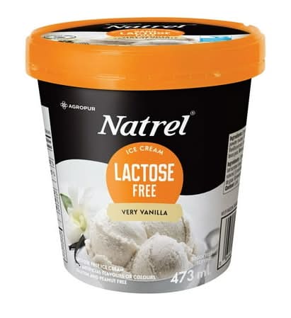 Natrel Lactose Free Ice Cream, Very Vanilla (473 ml)