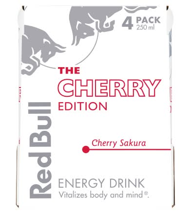 Red Bull Cherry Sakura, Energy Drink (4 x 250ml)