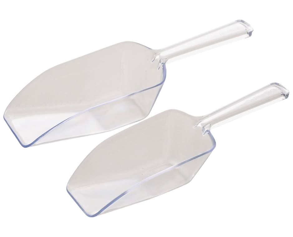 Plastic Scoops, Clear (2 ct)