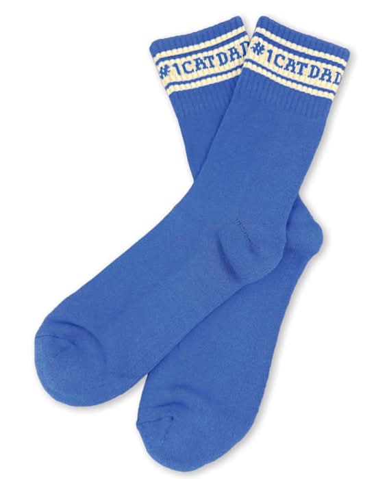 Zanden #1 Cat Dad Socks, Blue