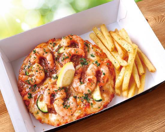 【ピザーラボックス】 大海老のガーリックシュリンプ+選べるポテト