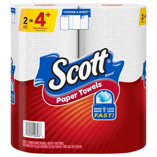Scott Choose-A-Sheet Paper Towels Giant Rolls (2 ct)
