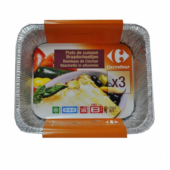 BANDEJAS ALUM COCINAR CRF P.3U