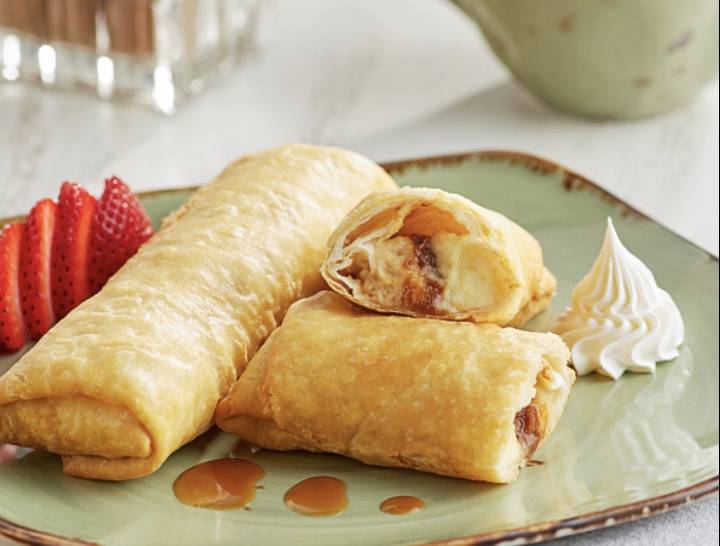 fried banana caramel cheesecake