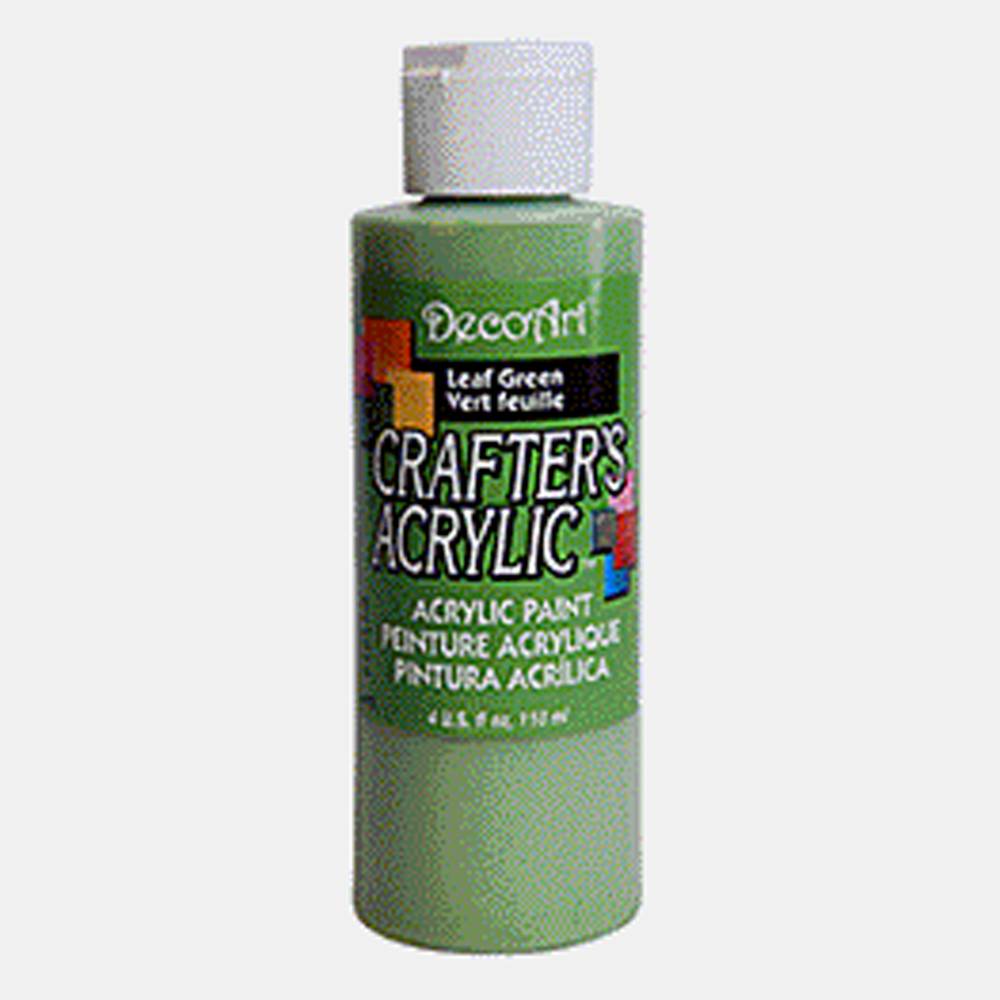 DecoArt Crafter's Acrylic Paint, Leaf Green (118 ml)