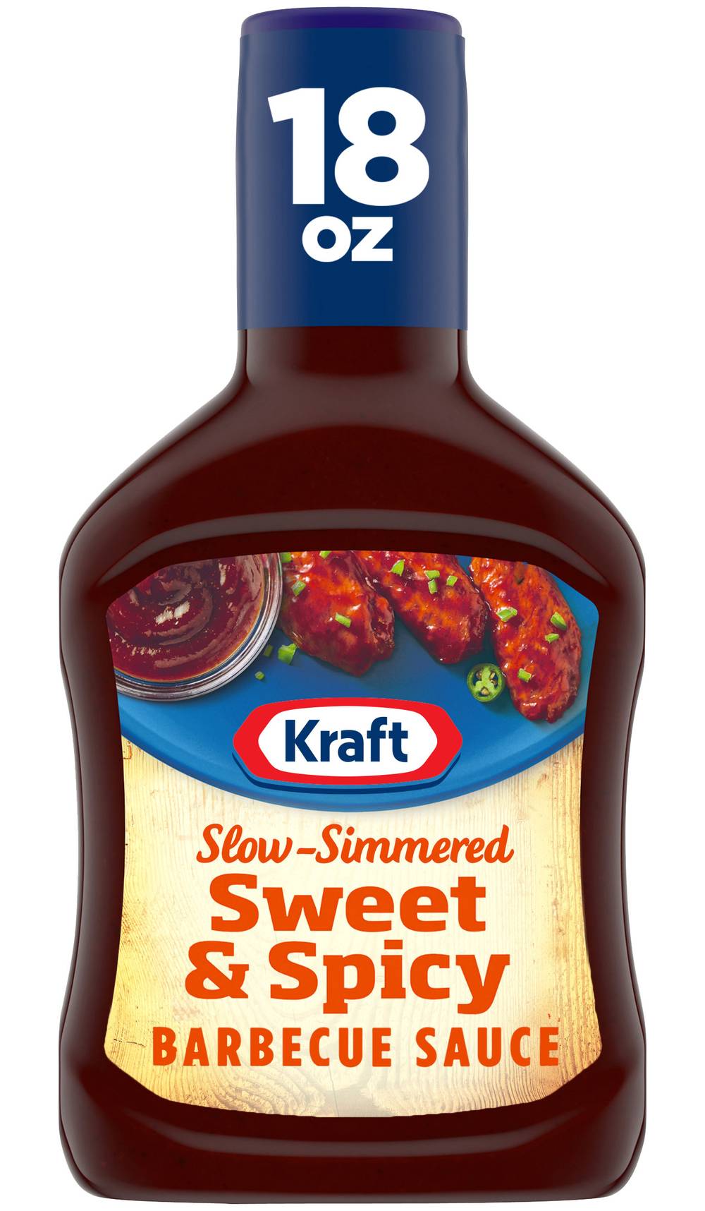 Kraft Slow Simmered Barbecue Sauce, Sweet - Spicy (18 oz)