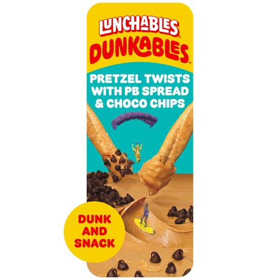 Lunchables Dunkables Pretzel Twists With Pb Spread & Choco Chips