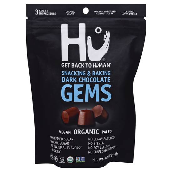 Hu Snacking & Baking Dark Organic Paleo Gems (chocolate)