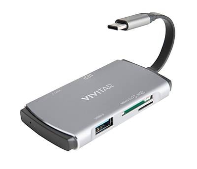 Vivitar Usb-C To Sd/Sdhc and Microsd Card Reader For Type-C Enabled Devices (viv-rw-7206)
