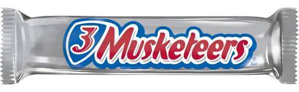 3 Musketeers Chocolate Candy Bar (1.92oz)