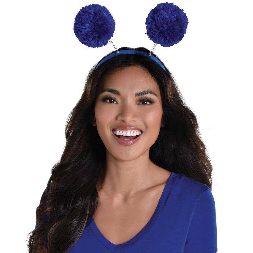 Party City Pom-Pom Head Bopper ( 10in x 9in /blue )