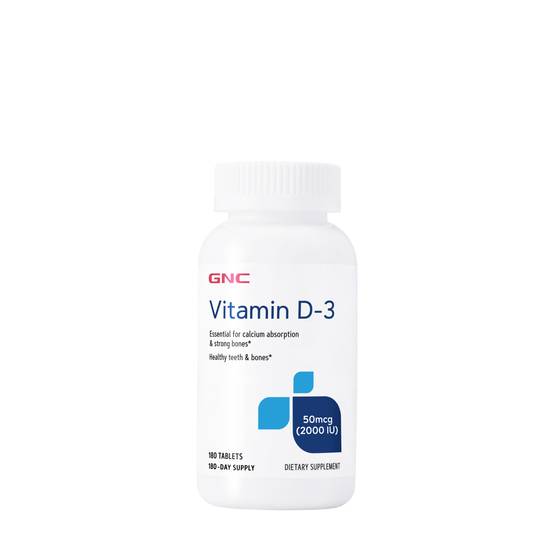 GNC Vitamin D-3 2000IU (180 ct)