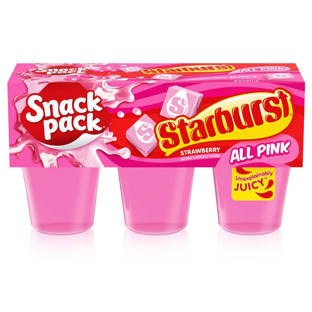 Snack Pack Starburst Strawberry Juicy Gels (1.22 lbs)