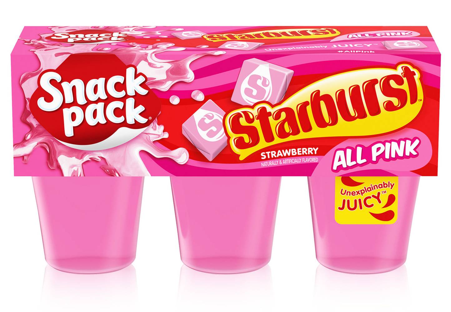Snack Pack Starburst Strawberry Juicy Gels (3.25 oz, 6 ct)