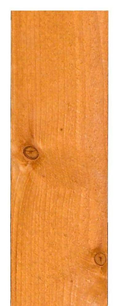 Alta Forest Products Stained Whitewood Flat Top Fence Picket, 5/8 InX5-1/2 In X 6 Ft