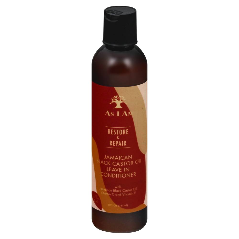 As I Am Restore & Repair Jamaican Black Castor Oil Leave in Conditioner (8 fl oz)