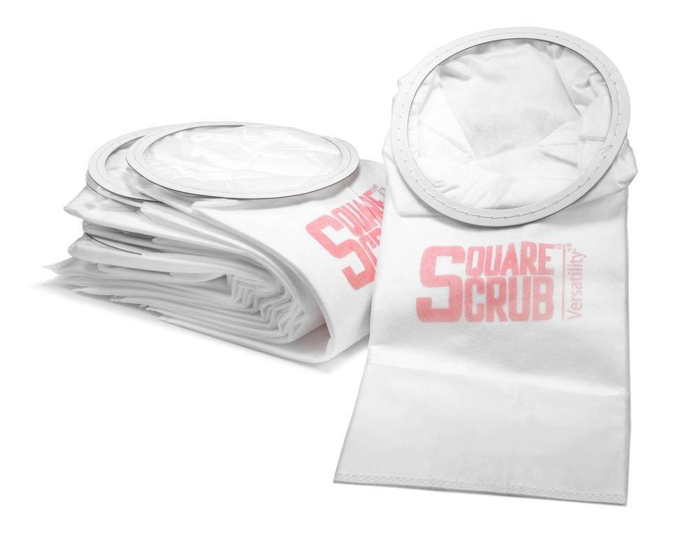 Square Scrub Vacuum Bag 5.68-Liter Disposable Paper Vacuum Bag | SS EBG-HDVK-UHB